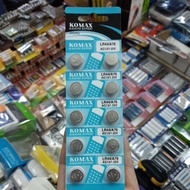 ถ่าน Komax เลือกขนาด LR44 LR41 LR1130 LR626 LR621 AG13 AG10 AG4 AG3 AG1 1.55V Alkaline Battery จำนว