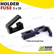 Fuse Holder PCB Tancap Kotak Sekring Sekering Kaca Gelas 5x20 mm BLX-A