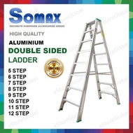 [HEAVY DUTY] 10 steps aluminium DOUBLE sided ladder / tangga 10 step