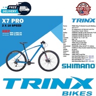 Trinx Bicycle - X7 PRO - Free Shipping - Mtb 29 - Shimano 2X10 Speed (Harga/Price Nego)