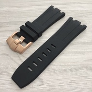 Suitable for AP Aibi Rubber Watch Strap Royal Oak Offshore Type 26400 Waterproof Sweatproof Silicone Pin Buckle Strap 28MM