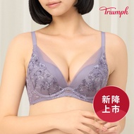 Triumph-C Gray Purple Air Cushion V-Shaped Steel Ring Underwear B-C Purple|16R9013 A8