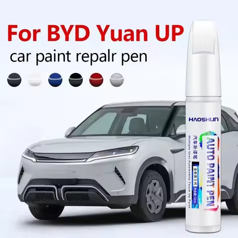 Paint Repair Pen Touch Up Scratch Remover DIY Auto Accessories Green Pink Gray White For BYD Yuan UP