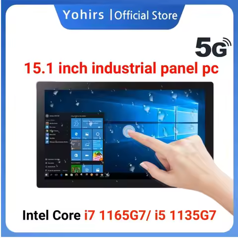 15 inch All In One Industrial PC Touch Screen Panel PC i7 1165G7 i5 1135G7 Embedded Multi Functional