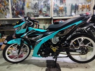 TEM RỜI XE RAIDER/ SATRIA FI XANH ĐEN