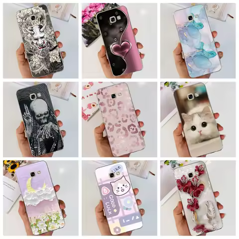 For Samsung Galaxy A5 2017 2016 A510F A520F Case Jelly Lovely Painting Cover Soft Clear TPU Coque Fo