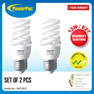 PowerPac 2x Energy Saving Bulb 12W/ E27 Daylight (SMT13E27)