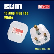 SUM 15 Amp Plug Top with Safety Mark