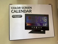 Color Screen Calendar 電子溫度日曆鐘