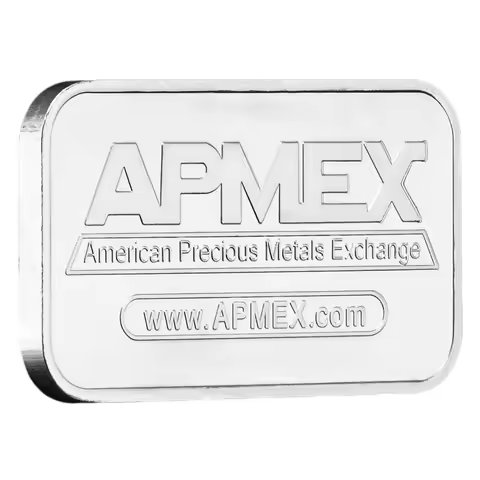 APMEX Silvery Plated Bar Bullion Collectible Coin Crafts Gift Square Commemorative Coins