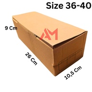 CARDBOARD SHOE BOX 26x10.5x9 cm Brown 36-40