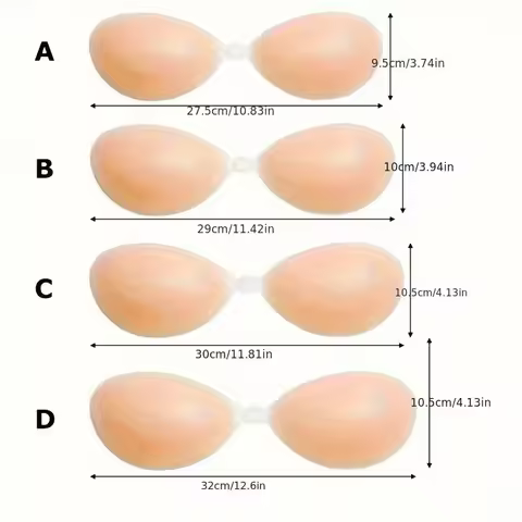 Silicone Breast Patch Silicone Invisible Bra Thickened Push-up Breast Patch Bra Strapless Underwear 