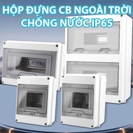 IP65 waterproof outdoor CB mounting box, MCB circuit breaker box, 2P 3P small CB with lid