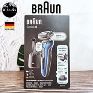 Braun_Series 6 SensoFlex Wet & Dry shaver with SmartCare center 6072cc blue เครื่องโกนหนวดไฟฟ้า พร้อ