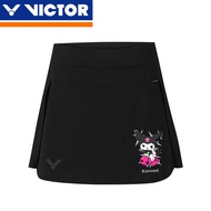 Victor Tennis Skirt Women Sports Short Skirt Quick Drying Badminton Tennis Pants Skirt High Waist Fitness Running Marathon Half Skirt Mesh Fast Dry Table Tennis Shirts Tennis Shirt