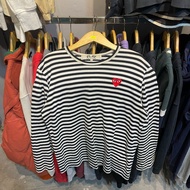 T-shirt Longsleeve Long Sleeve Stripe Stripe Play CDG Comeme Des Garcons 100% Original Preloved