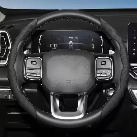 Steering Wheel Breathable Leather Protective Case for Haval H9 2025 M6 Plus Dargo Jolion F7 H3 H5 H6
