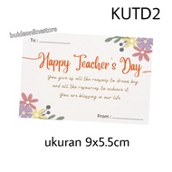 kartu ucapan selamat hari guru happy teacher's day - kutd2 - perbiji
