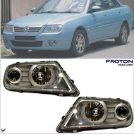 (GLASS) Proton Waja CPS Campro (2006) Silver Grey Front Head Lamp Light Lampu Besar Depan Kaca