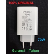 INFINIX Original TECNO 70W Fast Charging Zero Flip Note 40 Pro Charger Adapter