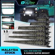 DVISUV 6D Offroad Light Bar 2-Row 180W 300W 420W 6200W Slim LED Work Light LED Bar for Tractor Boat 
