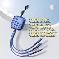 100W  3-in-2 6A  typec fast charging  cable for HONOR 200 200Pro 400 400Pro X7D X9D X9C Magic 6Pro 7