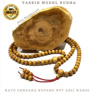 Tasbih Kayu CENDANA KUPANG NTT ASLI ALAMI asli original model Budha WANGI ALAMI