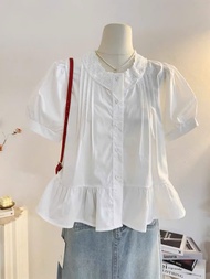 Áo kiểu bigsize babydoll phối ren xinh xắn - HN0725