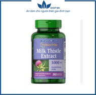 (BILL HÃNG)Viên Uống Bổ Gan Chiết Xuất Từ Cây Kế Sữa Puritans Pride Milk Thistle Extract 1000mg HSD