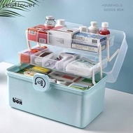 Medical medicine box, family medical medicine box, 3-layer medicine box