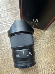 市場少有 99% Panasonic S-S18 18mm F1.8 L-Mount 18 1.8 Leica SL TL sigma L