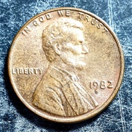 1982 1Cent Lincoln Memorial Cent
