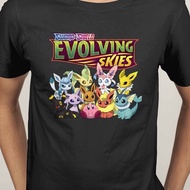 Evolution Skies Eevee Sylveon Flareon Vaporeon Umbreon Pokemon Trading Card Short Sleeve T-shirt shi