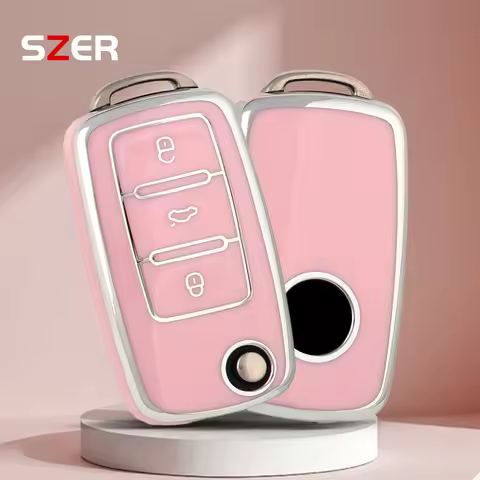 10pcs/lot 2 3 Buttons TPU Car Flip Key Case Cover Fob For VW Volkswagen Polo Tiguan Passat B5 B6 B7 