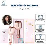 Máy Uốn Tóc Xoăn Sóng Ion Âm 32mm, Máy Làm Xoăn Hippie Cao Cấp2 Trục Phủ Gốm Và Ion Âm Bảo Vệ Tóc - 