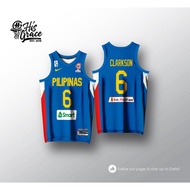 GILAS PILIPINAS BLUE JERSEY BASKETBALL JERSEY FREE CUSTOMIZE OF NAME AND NUMBER