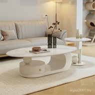 New Simple Slate Living Room Coffee Table Slate Oval Coffee Table Small Apartment Cream Coffee Table