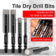 6pcs Diamond Core Drill Bits Set/Ceramic Tile Hole Saw Kit Carbide/Hex Shank Ceramic Tile Hole Saw K
