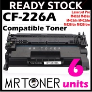 6x Compatible Toner HP CF226A CF 226A 26A HP26A CF226X 226X LaserJet Pro M402n M402dn M402dw MFP M42