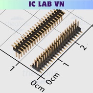 [5 Pieces]- Double Male Fence 1.27mm 40 Pins 2 Rows SMD Ic Lab VN