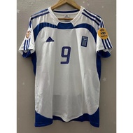 2004 Greece Away Football Jersey - Charisteas & Zagorakis - Premium Retro Custom T-Shirt (High Quali