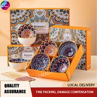 Gift Set Bohemian Style Rice Bowl Porcelain Bowl Ceramic Bowl Soup Bowl Door gift Wedding Gift Bowl