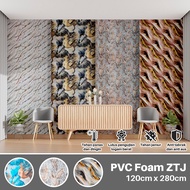 Shark Blue - Jumbo Roll Marble Motif Vinyl Wall Paper 120 x 280CM 2.5mm Thick Marble Wallpaper