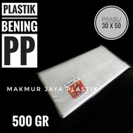 [ PP PRABU 30 X 50 ] CLEAR PP FOOD PACKAGING PLASTIC BAG 30 X 50