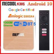 Mecool KM6 Deluxe ATV Amlogic S905X4 Smart Android 10.0 TV Box 4GB RAM 32GB ROM 2.4/5G WiFi BT 4K Android 10 Set top Box