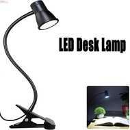 DWELL LED Desk Lamp, 3 Color Modes Black Clip On Reading Light, Morden Lamp USB Charging Strong Clam