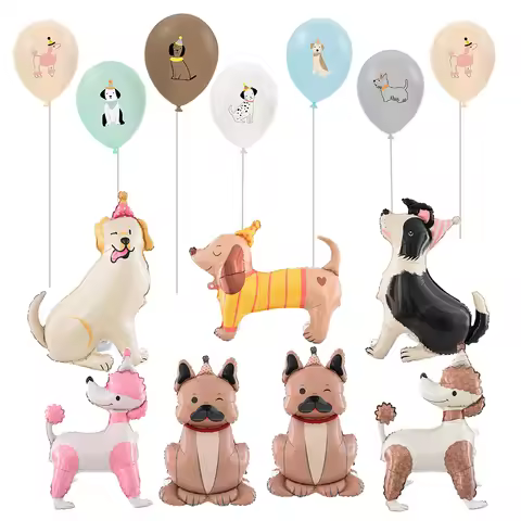 Pet Dog Party decoration standing Dog balloon Dog latex balloon kids puppy Dog Birthday Party Decora