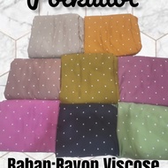 bahan kain rayon viscose premium motif polkadot