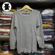 Vintage JE Morgan Long Johns Waffle Knit L/S T' Gray Size L 73x42 Made in USA