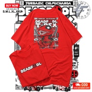Kaos Tshirt ZUDE Deadpool Quotes DeadPool Trex